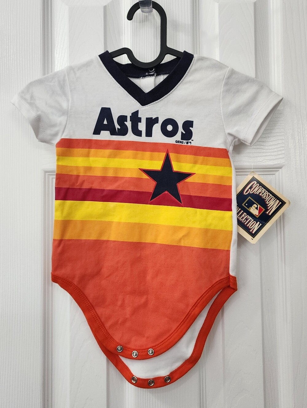 Houston Astros Short-Sleeve Baby Bodysuit Size: 24 Months